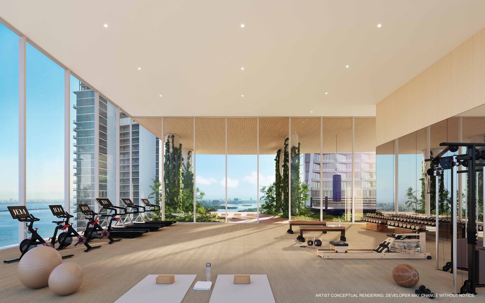 State-of-the-art fitness center with training studio