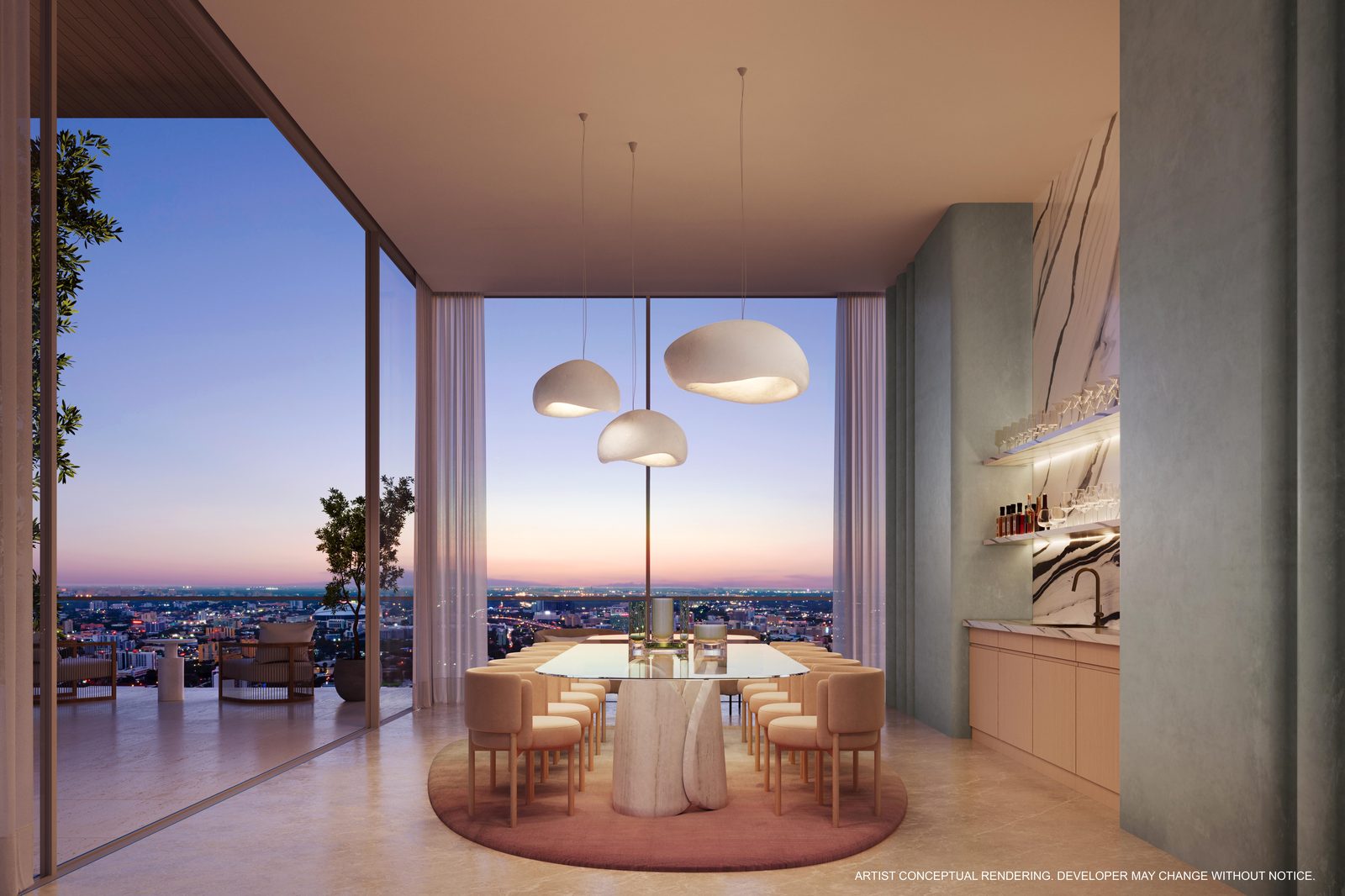 Private dining venue with bespoke design