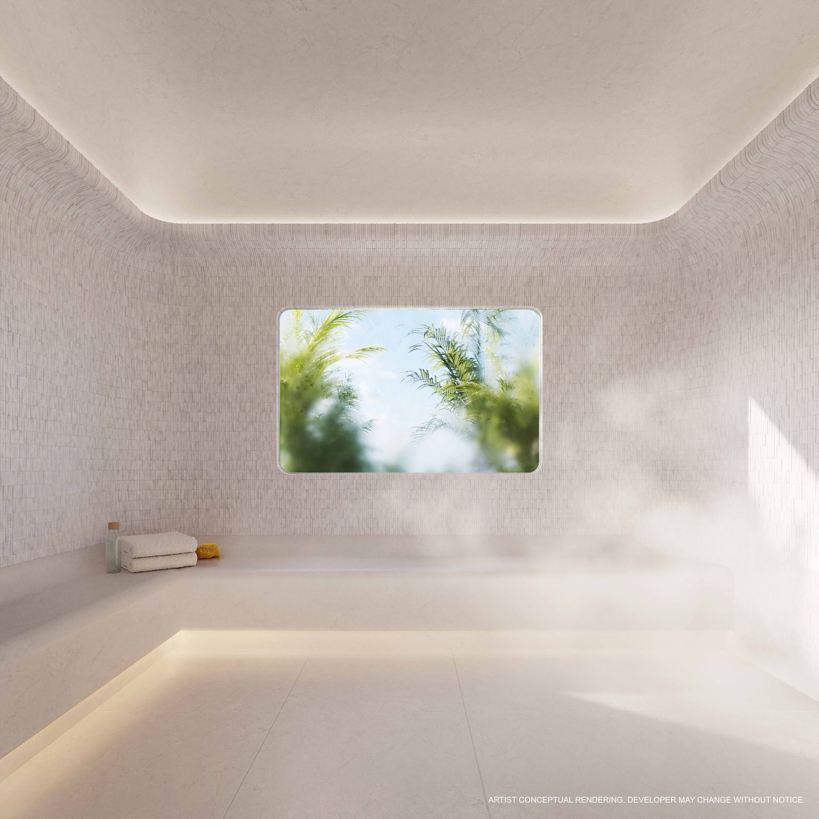 Steam room in the JEM spa collection